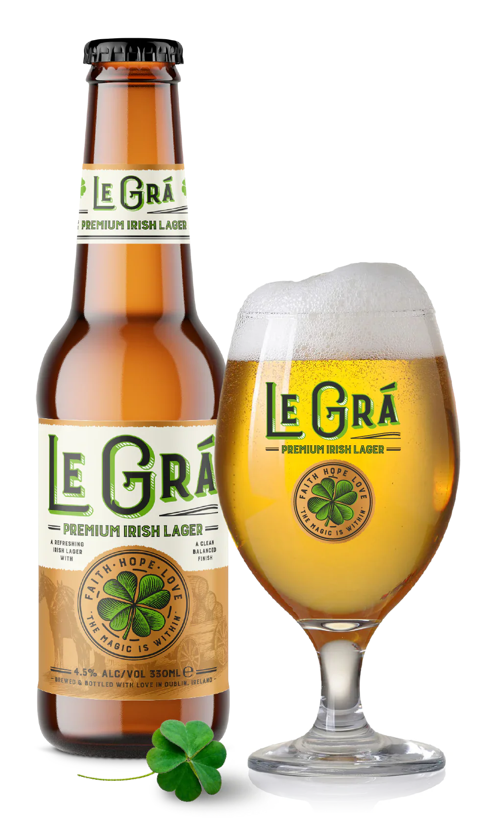 Le Grá Premium Irish Lager 4.5% - 330ml - Image 2